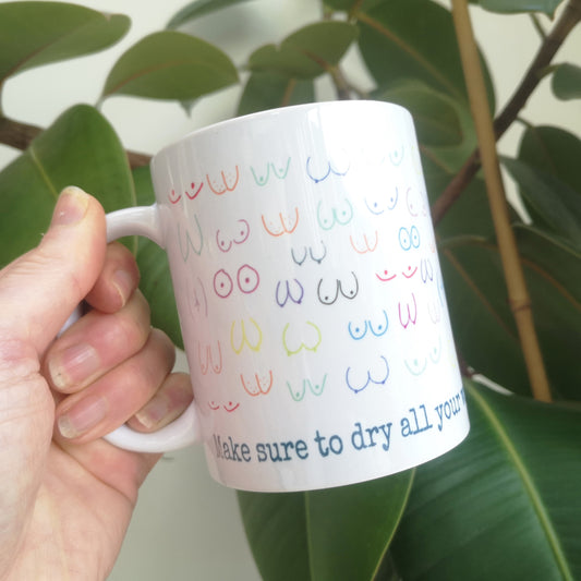 MAKE SURE TO DRY YOUR WOBBLY BITS Ceramic Mug